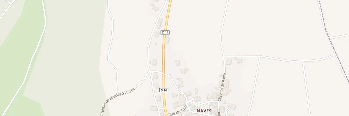 Plan du 2 Rte de St Babel (Naves) à Orbeil