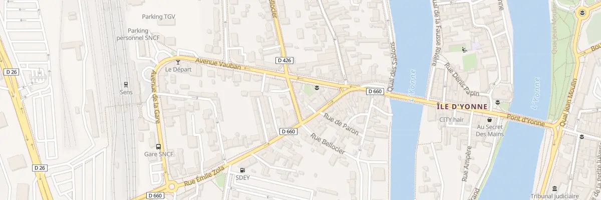 Plan du 18 Rue Bellocier à Sens