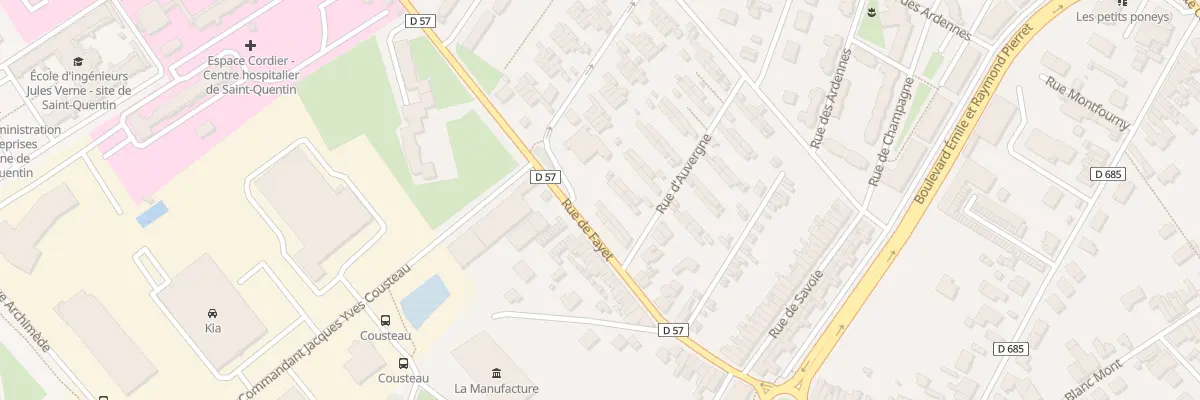 Plan du 81 Rue d’Auvergne à Saint-Quentin