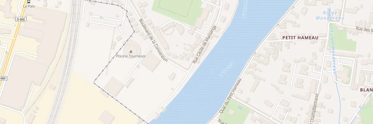 Plan du 58 Rue Cécile de Marsangy à Sens
