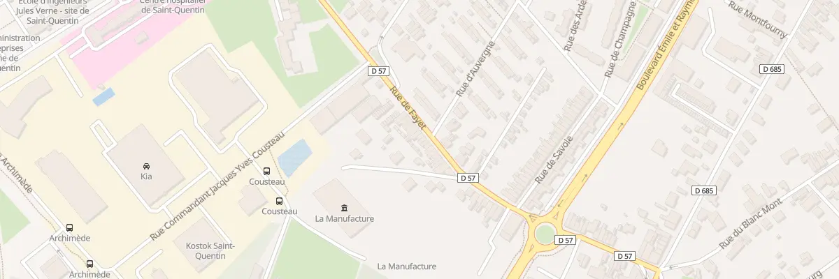 Plan du 203 Rue de Fayet à Saint-Quentin