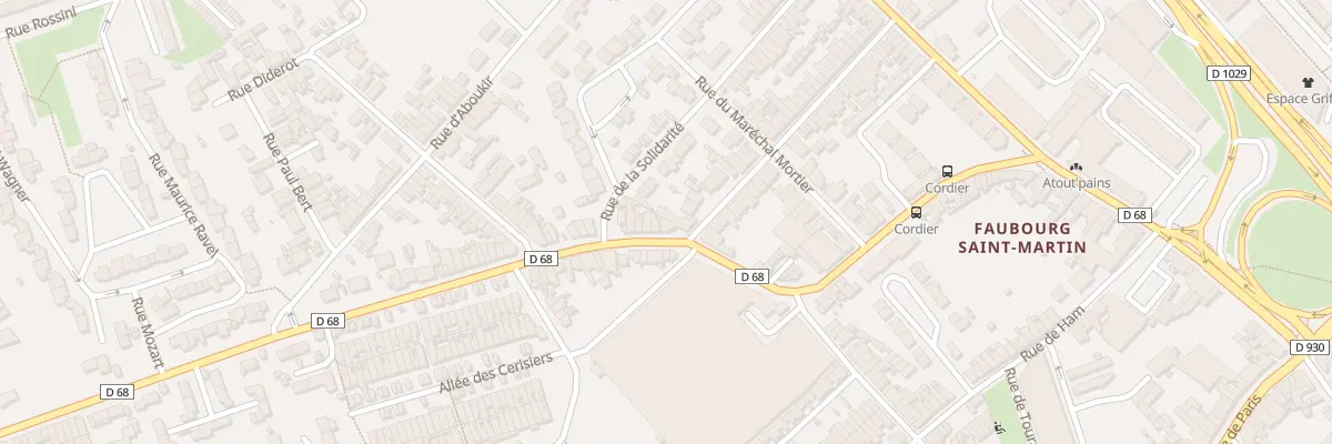Plan du 54 Rue du Docteur Cordier à Saint-Quentin