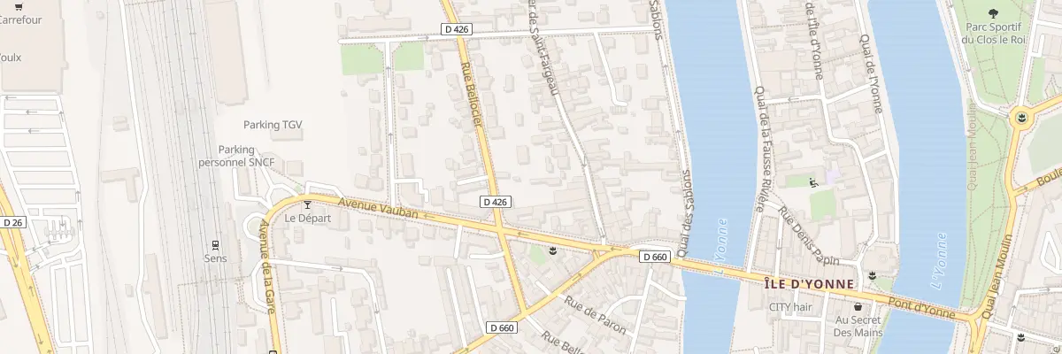 Plan du 26 Rue Bellocier à Sens