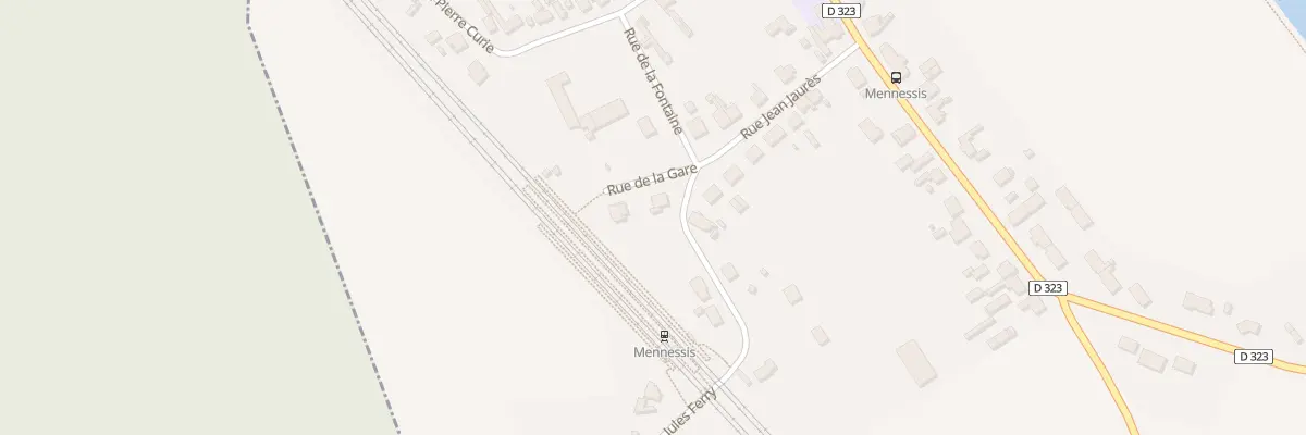 Plan du 1 Rue de la Gare à Mennessis