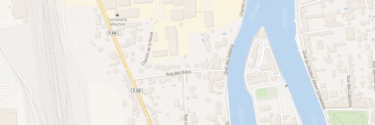 Plan du 10 Rue des Bains à Sens