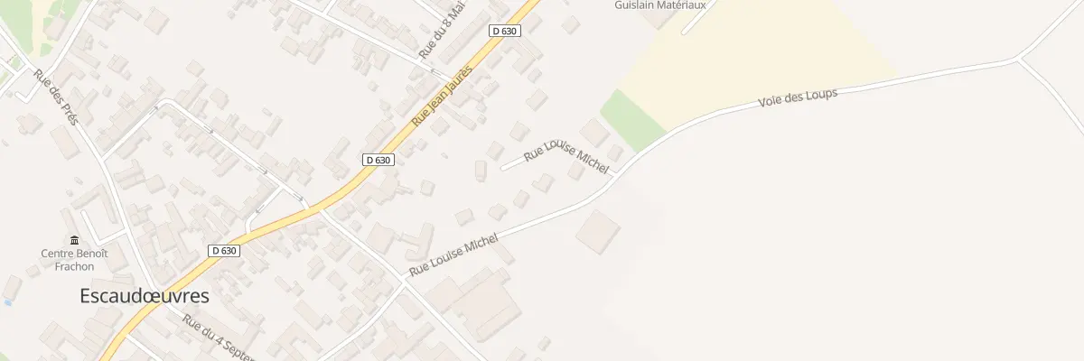 Plan du 9 Rue Louise Michel à Escaudœuvres