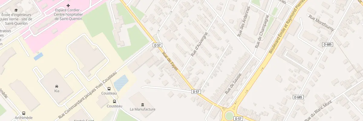 Plan du 80 Rue d’Auvergne à Saint-Quentin