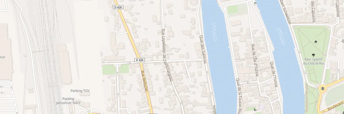 Plan du 16 Rue des Sablons à Sens