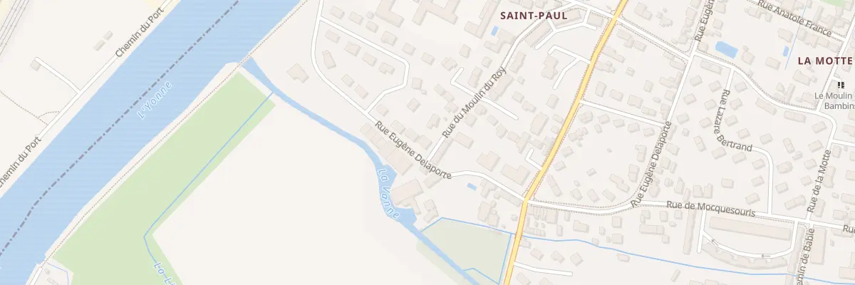 Plan du 58A Rue Eugène Delaporte à Sens