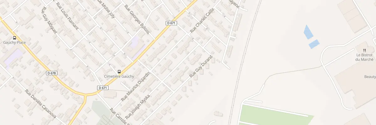 Plan du 8 Rue Durand à Gauchy