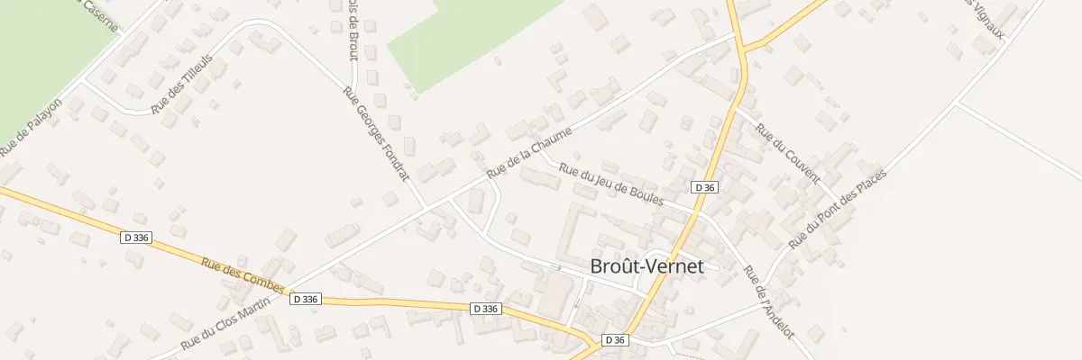 Plan du 7 Rue du Jeu de Boules à Broût-Vernet