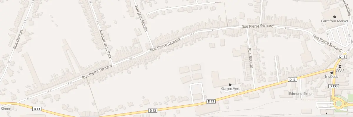 Plan du 109 Rue Pierre Semard à Somain