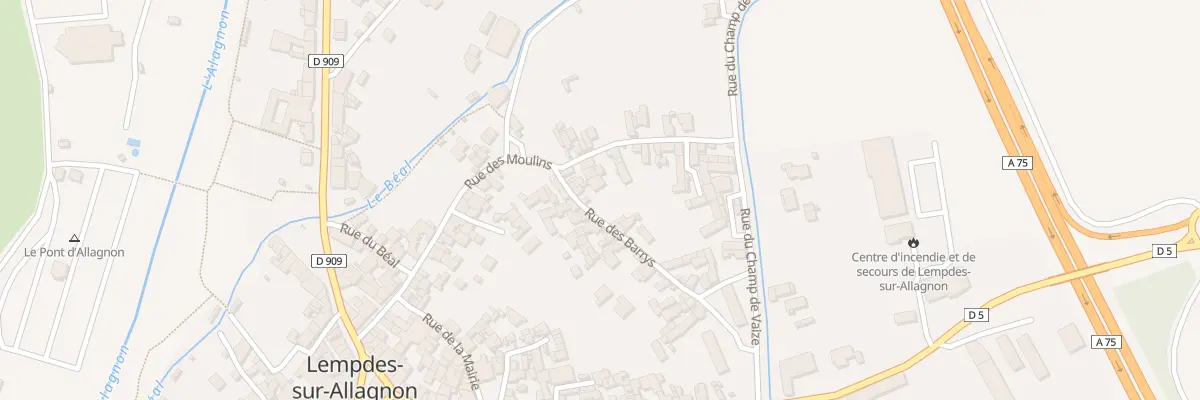 Plan du 6 Rue des Barrys à Lempdes-sur-Allagnon