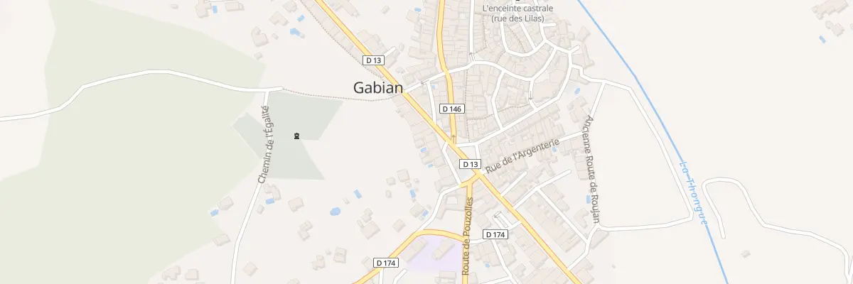Plan du 9 Rue de la Poste à Gabian