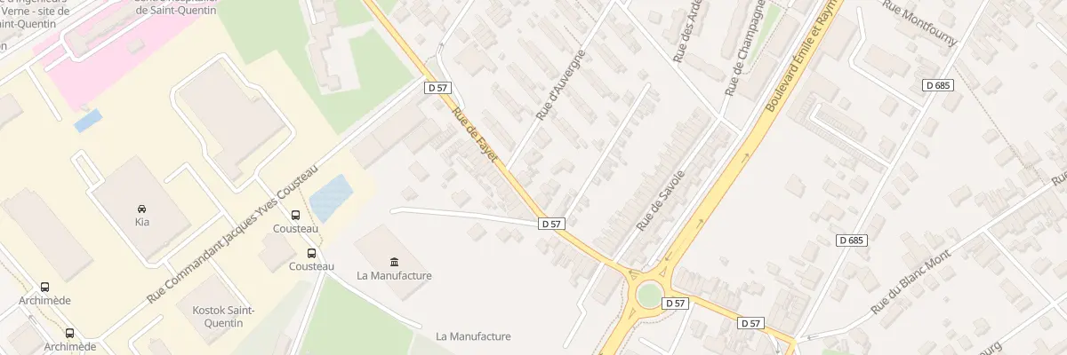 Plan du 254 Rue de Fayet à Saint-Quentin