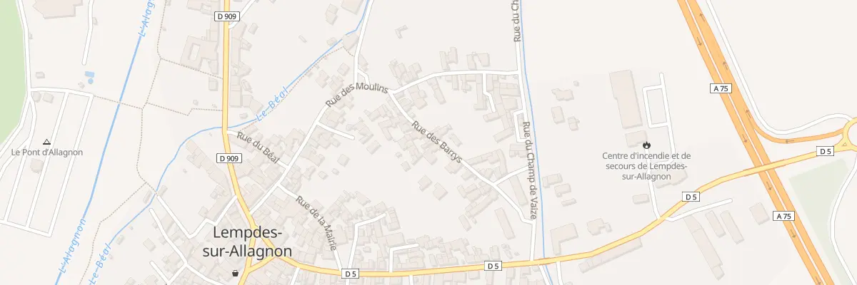 Plan du 19 Rue des Barrys à Lempdes-sur-Allagnon