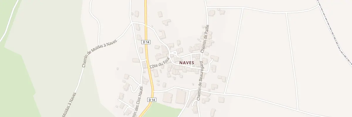 Plan du 2 Rue de la Fontaine (Naves) à Orbeil