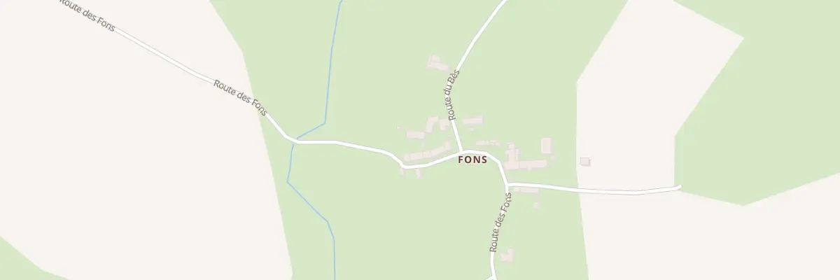 Plan du 5069 Fons à Peyre en Aubrac