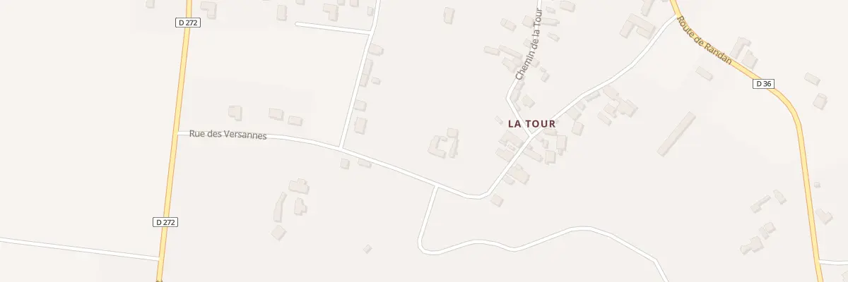 Plan du 16 Rue de la Tour à Biozat
