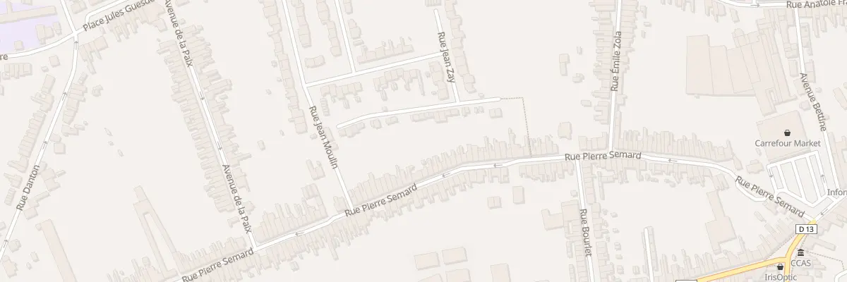 Plan du 116 Rue Pierre Semard à Somain