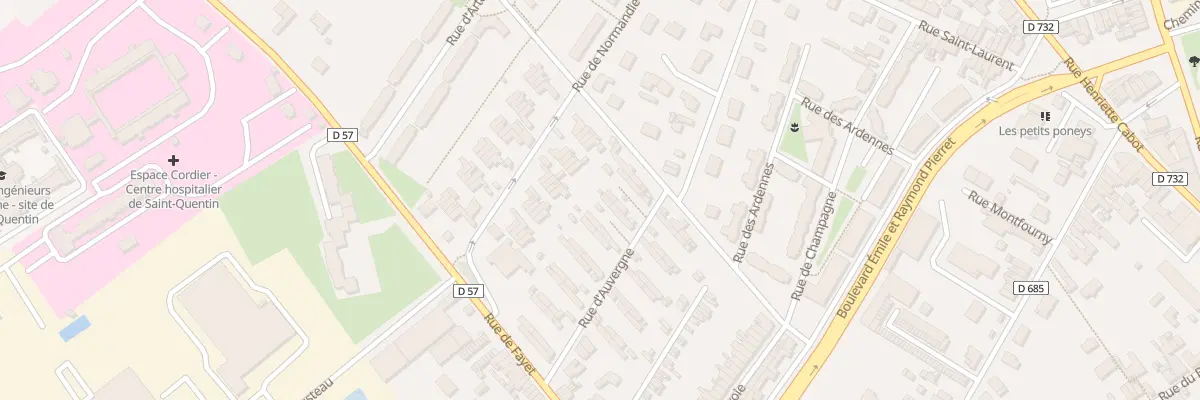 Plan du 99 Rue d’Auvergne à Saint-Quentin