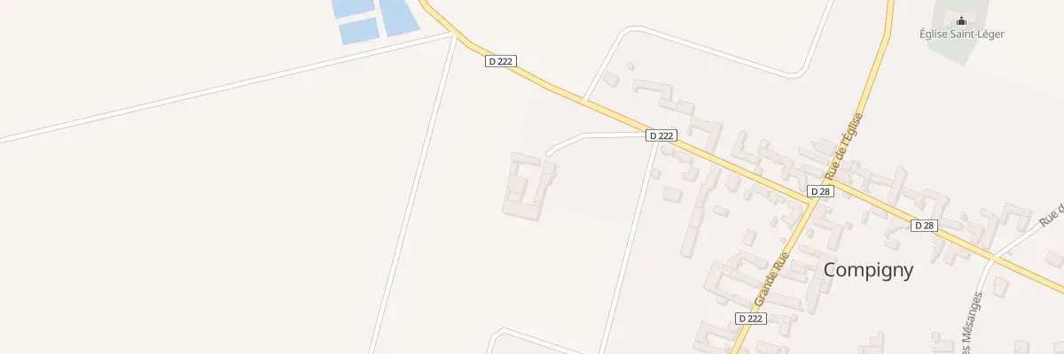 Plan du 9 Rue des Etangs à Compigny