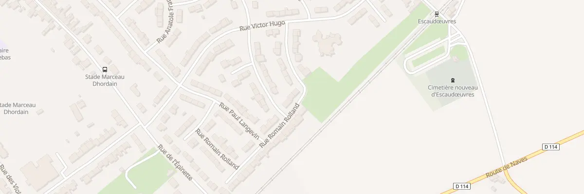 Plan du 27 Rue Romain Rolland à Escaudœuvres