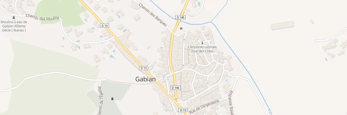 Plan du 10 Av de la Gare à Gabian
