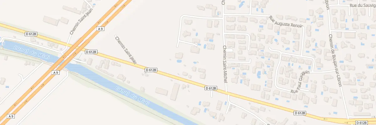 Plan du 29 Av Pierre Bérégovoy à Villeneuve-lès-Béziers