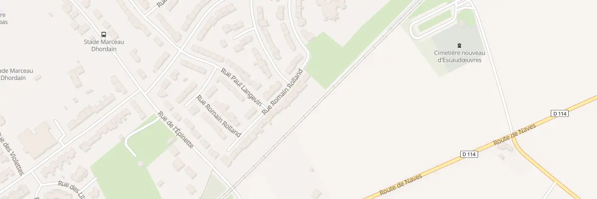 Plan du 50 Rue Romain Rolland à Escaudœuvres