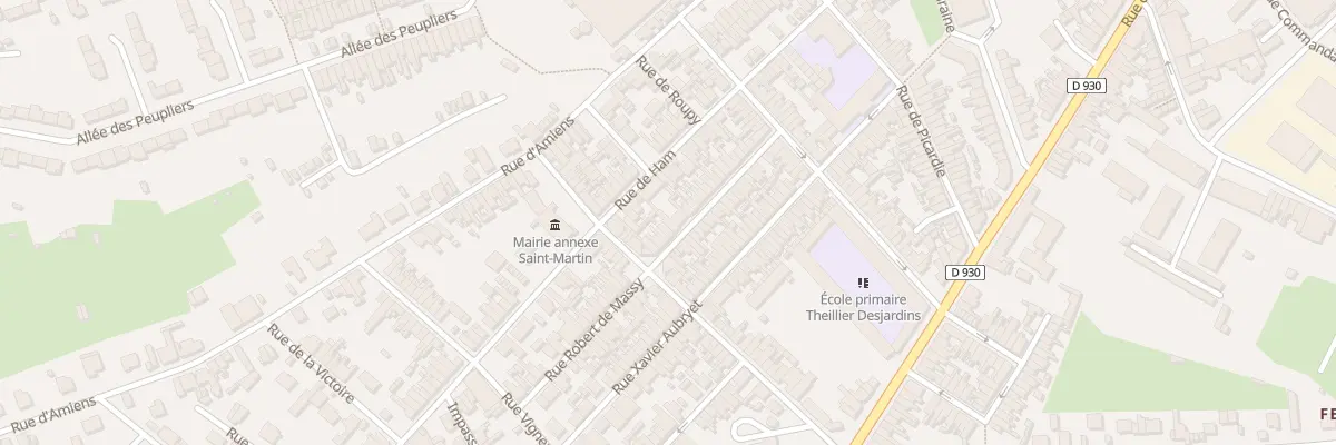 Plan du 34 Rue Robert de Massy à Saint-Quentin
