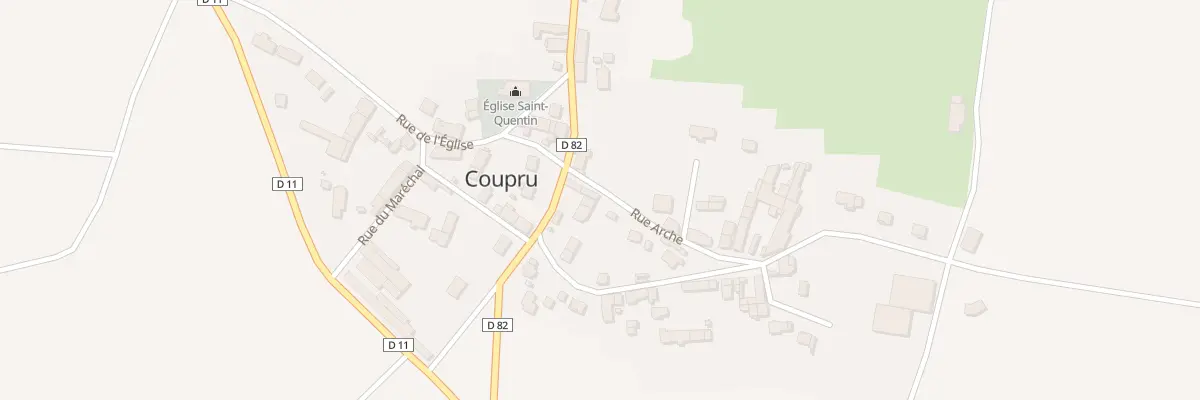 Plan du 10 Rue Principale à Coupru