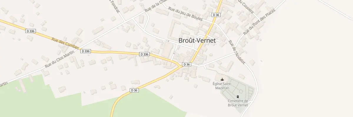 Plan du 2 Rue de la Croix-Rouge à Broût-Vernet
