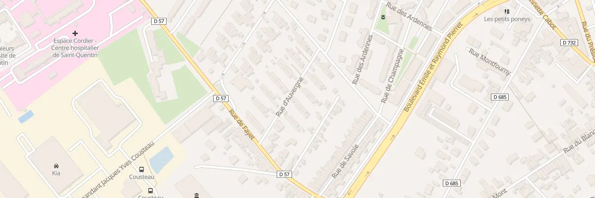 Plan du 65 Rue d’Auvergne à Saint-Quentin