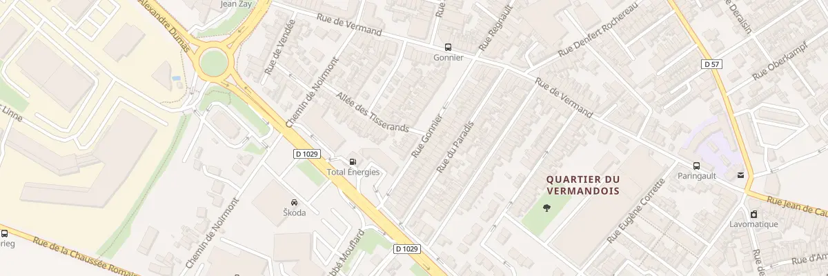 Plan du 16 Rue Gonnier à Saint-Quentin