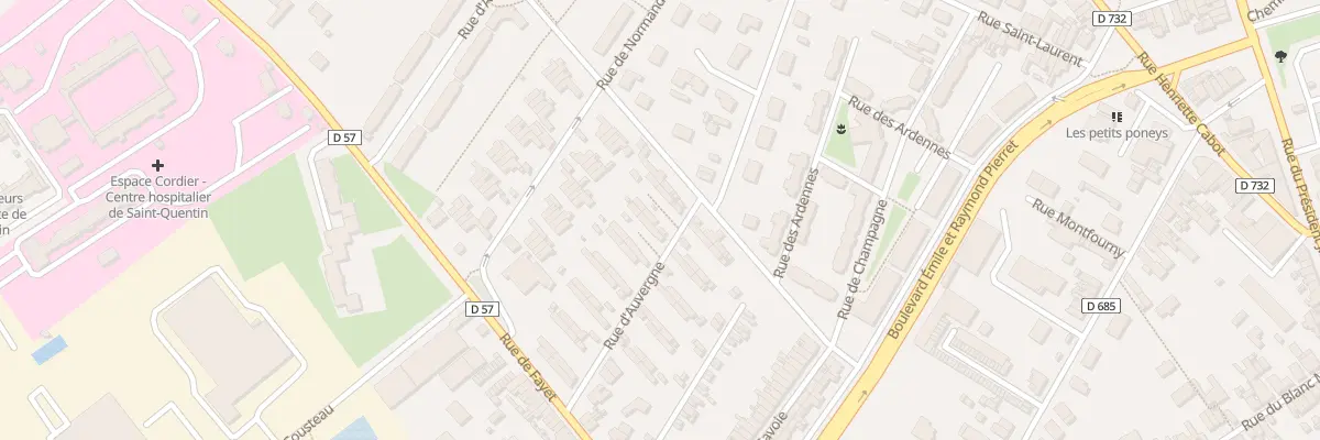 Plan du 100 Rue d’Auvergne à Saint-Quentin