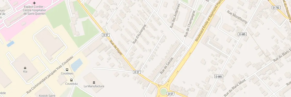 Plan du 60 Rue d’Auvergne à Saint-Quentin