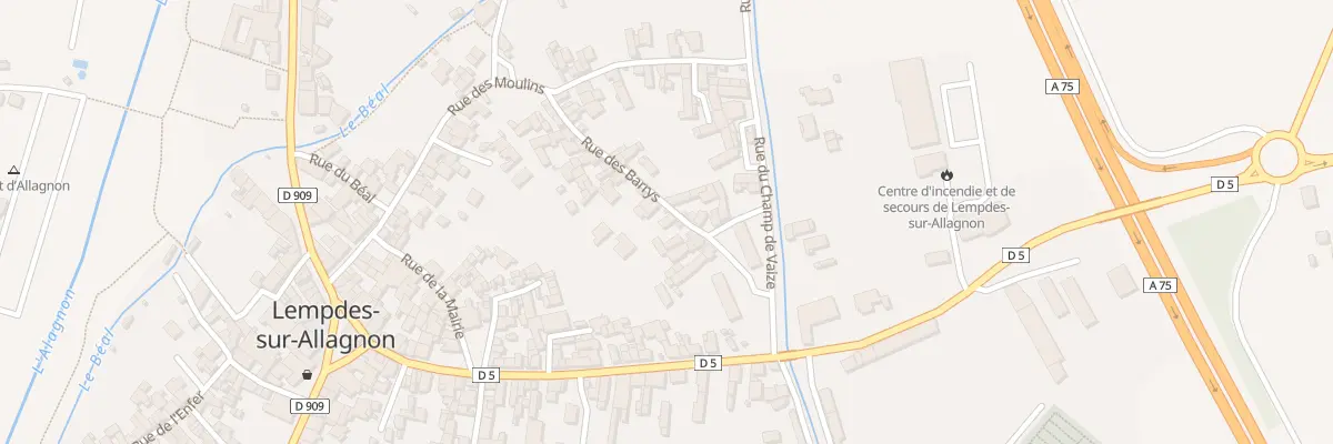 Plan du 29 Rue des Barrys à Lempdes-sur-Allagnon