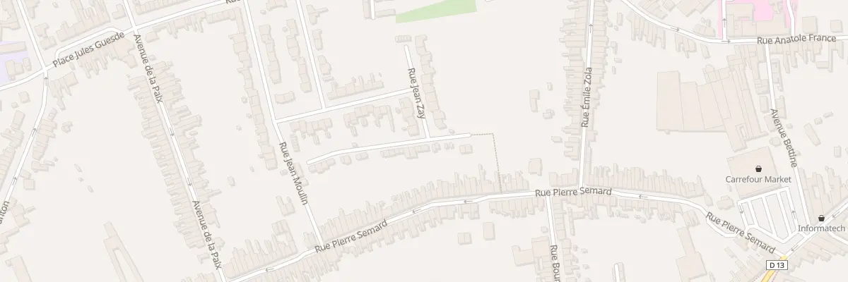 Plan du 102 Rue Pierre Semard à Somain