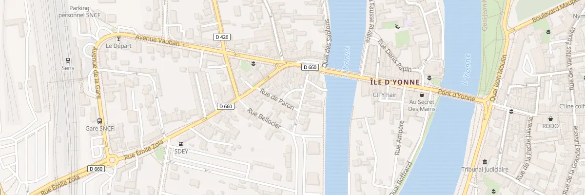 Plan du 6 Rue Cécile de Marsangy à Sens
