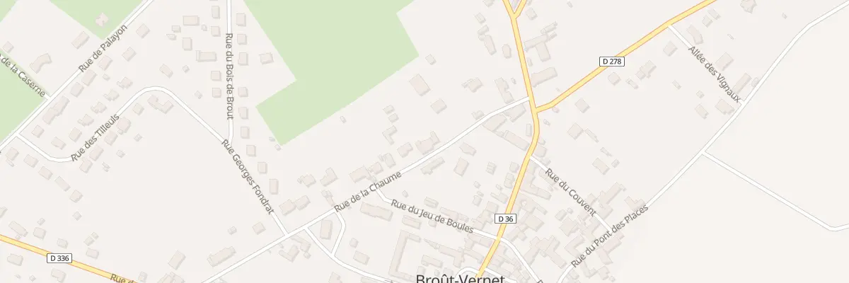 Plan du 8 Rue de la Chaume à Broût-Vernet