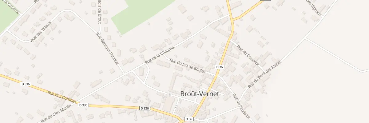 Plan du 6 Rue du Jeu de Boules à Broût-Vernet