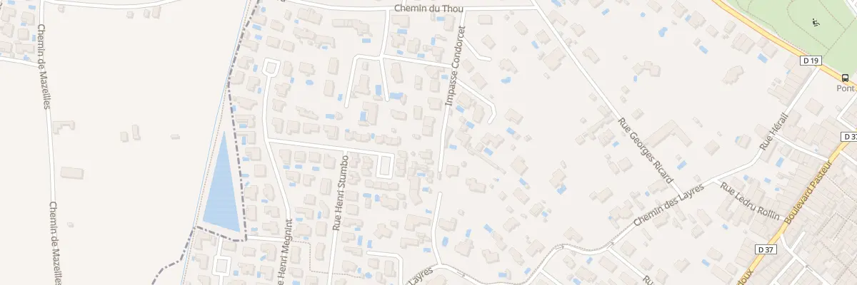 Plan du 11 Imp Condorcet à Sérignan