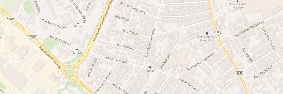 Plan du 2 Rue Molière à Saint-Quentin