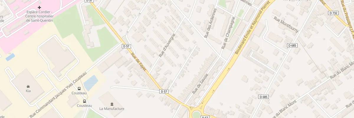 Plan du 63 Rue d’Auvergne à Saint-Quentin