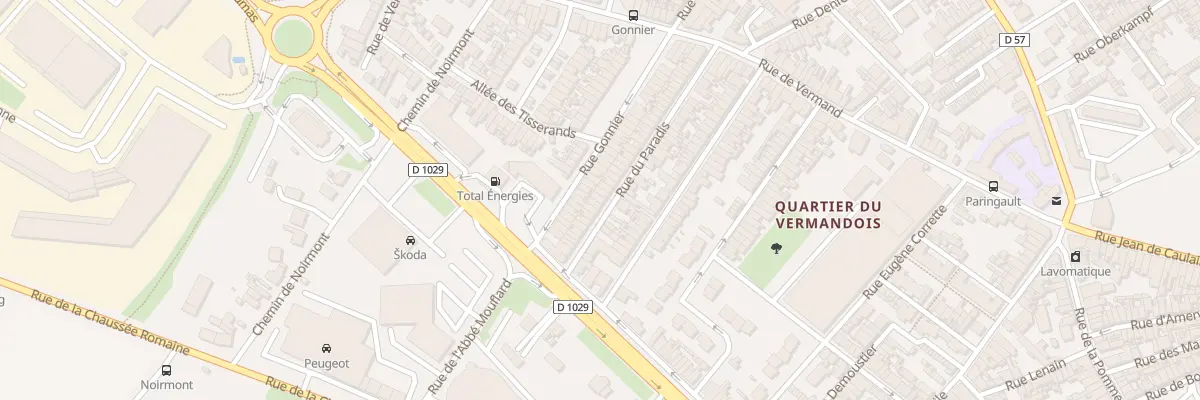 Plan du 60 Rue de Paradis à Saint-Quentin