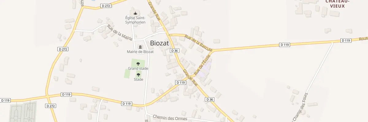 Plan du 49 Grande Rue à Biozat