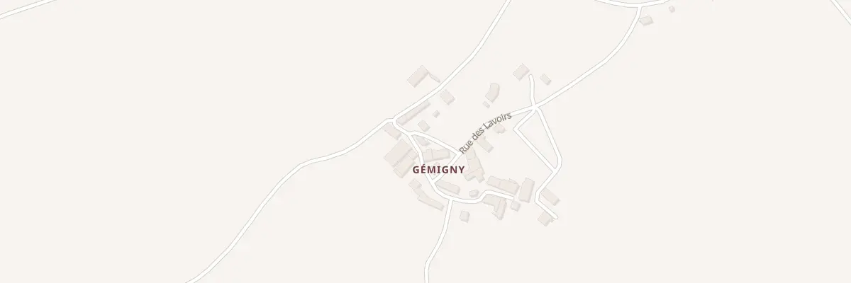 Plan du 197 Gèmigny à Thury