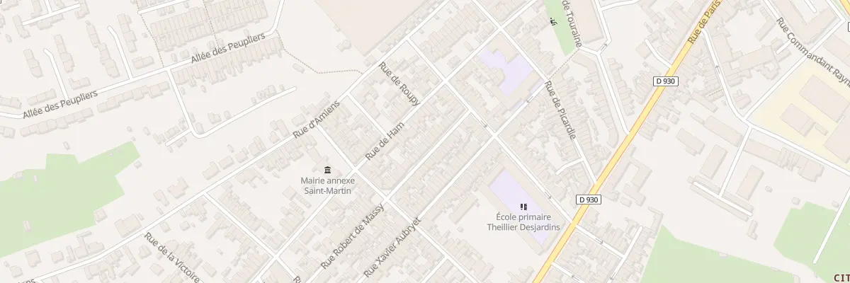 Plan du 20 Rue Robert de Massy à Saint-Quentin
