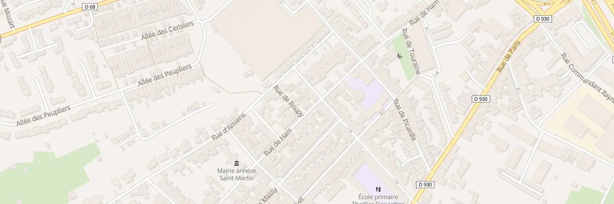 Plan du 94 Rue de Ham à Saint-Quentin